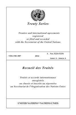 bokomslag Treaty Series 3007 (English/French Edition)