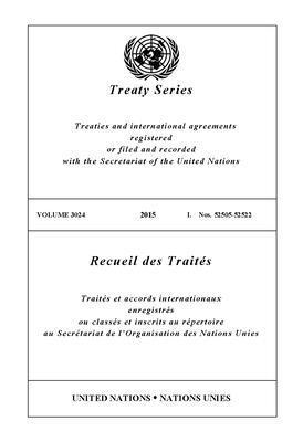bokomslag Treaty Series 3024 (English/French Edition)