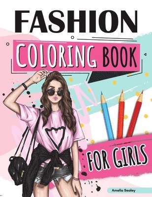 bokomslag Fashion Coloring Book for Girls Ages 4-8