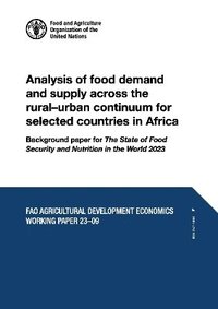 bokomslag Analysis of food demand and supply across the rural-urban continuum for selected countries in Africa