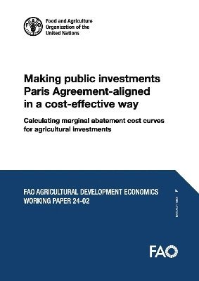 Making public investments Paris Agreement-aligned in a cost-effective way 1