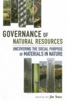 Governance of natural resources