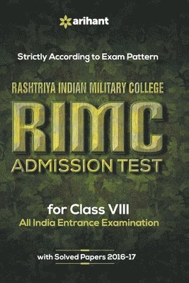 bokomslag Rashtriya Indian Military College Rimc Admission Test For Class Viii