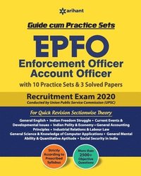 bokomslag Epfo (Enforcement Offier) Account Officer Guide Cum Practice Sets 2020