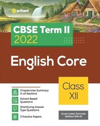 bokomslag Arihant Cbse English Core Term 2 Class 12 for 2022 Exam (Cover Theory and MCQS)