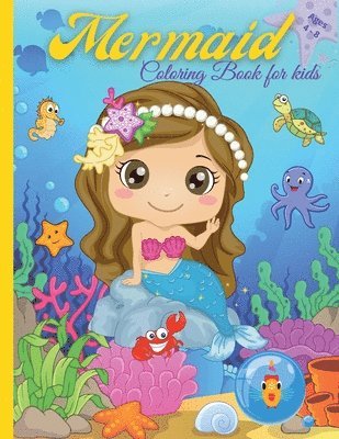 bokomslag Mermaid Coloring Book For Kids