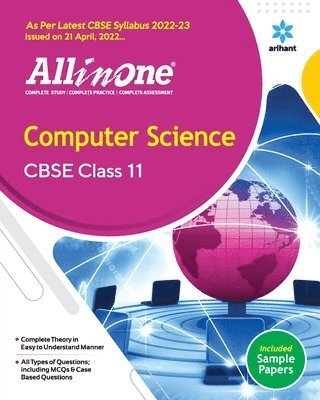 Cbse All in One Computer Science Class 11 2022-23 Edition (as Per Latest Cbse Syllabus Issued on 21 April 2022)