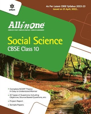 bokomslag Cbse All in One Social Science Class 10 2022-23 Edition (as Per Latest Cbse Syllabus Issued on 21 April 2022)