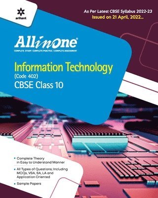 Cbse All in One Information Technology (Code 402) Class 11 2022-23 Edition (as Per Latest Cbse Syllabus Issued on 21 April 2022) 1