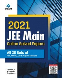 bokomslag 2021 Jee Main Online Solved Papers All 26 Sets of Feb, March, July & Aug Sessions