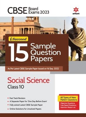 Cbse Board Exam 2023 I-Succeed 15 Sample Question Papers Social Science Class 10th