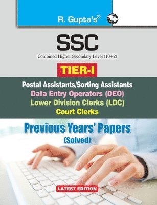 bokomslag Ssc Combined Higher Secondary Level (10+2) Ldc / Data Entry Operator