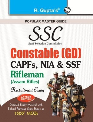 RPH Editorial Board, Rph Editorial Board - Ssc Constable (Gd) Itbpf/Cisf/Crpf/Bsf/SSB Rifleman, Häftad