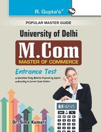 bokomslag Delhi University (Du) M.Com Entrance Test Guide