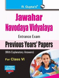 bokomslag Jawahar Navodaya Vidyalaya (JNV) Entrance Exam (Class VI)