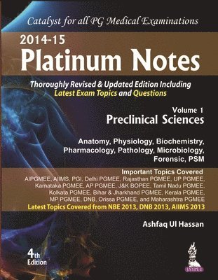 Platinum Notes : Preclinical Sciences 1