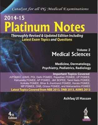 Platinum Notes : Medical Sciences 1