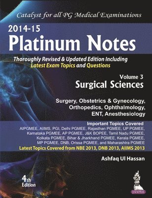 Platinum Notes : Surgical Sciences 1