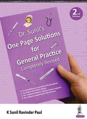 K Sunil Ravinder Paul - Dr Sunil's One Page Solutions for General Practice, Häftad
