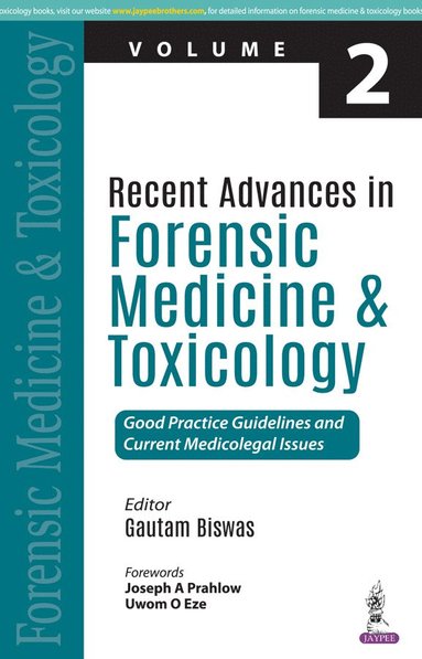 bokomslag Recent Advances in Forensic Medicine and Toxicology - 2