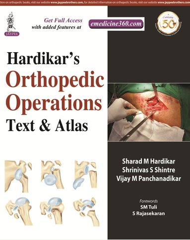 SM Hardikar, Vijay Panchanadikar, Shrinivas S Shintre - Hardikar's Orthopedic Operations, Häftad