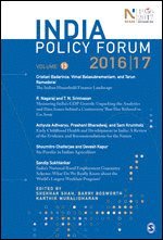 India Policy Forum 2016–17