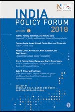Shekhar Shah, Barry Bosworth, Karthik Muralidharan - India Policy Forum 2018, Häftad