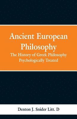 Ancient European Philosophy
