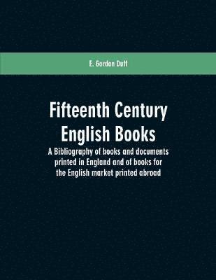 bokomslag Fifteenth century English books