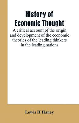 bokomslag History of economic thought