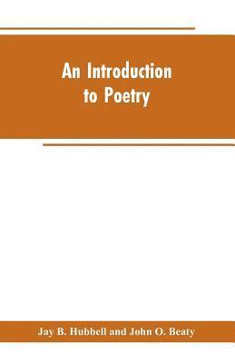 bokomslag An Introduction to Poetry