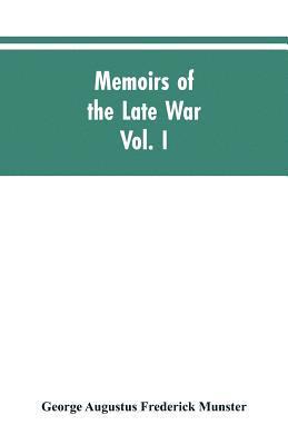 bokomslag Memoirs of the Late War