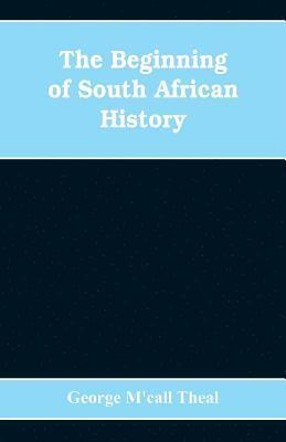 bokomslag Beginning of South African History