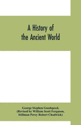 bokomslag A history of the ancient world