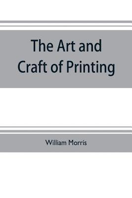 bokomslag art and craft of printing