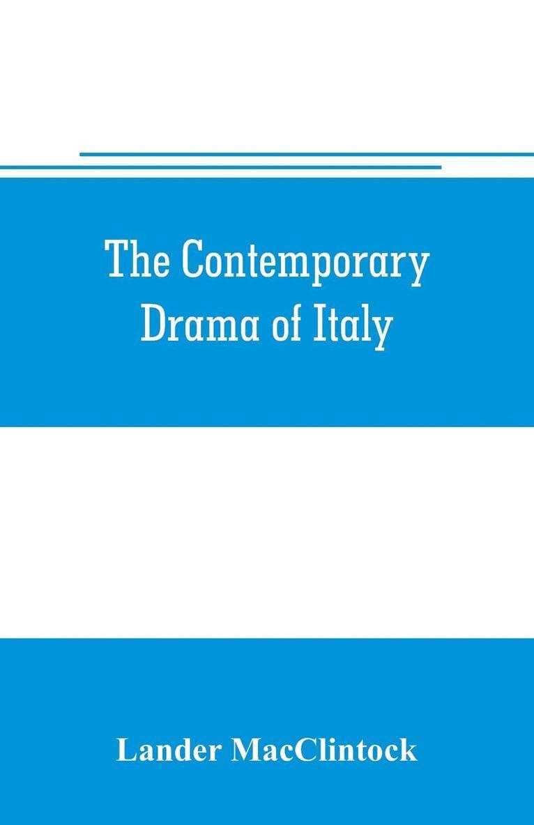 The contemporary drama of Italy 1