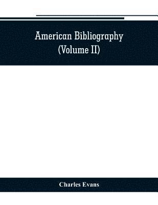 Charles Evans - American bibliography, Häftad