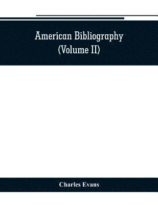 bokomslag American bibliography