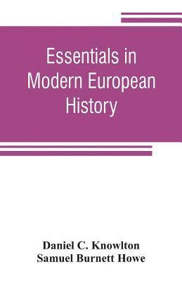 bokomslag Essentials in modern European history