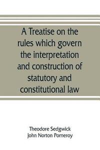 bokomslag A treatise on the rules which govern the interpretation and construction of statutory and constitutional law