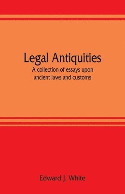 bokomslag Legal antiquities