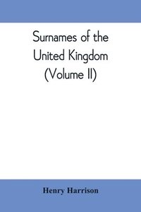 bokomslag Surnames of the United Kingdom