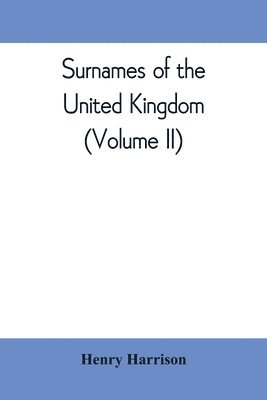 bokomslag Surnames of the United Kingdom