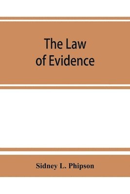 bokomslag law of evidence