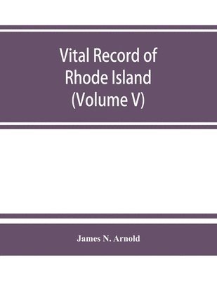 bokomslag Vital record of Rhode Island