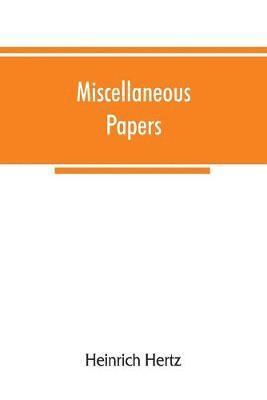 bokomslag Miscellaneous papers