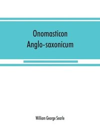 bokomslag Onomasticon anglo-saxonicum