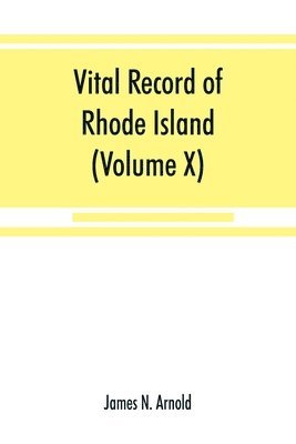 bokomslag Vital record of Rhode Island