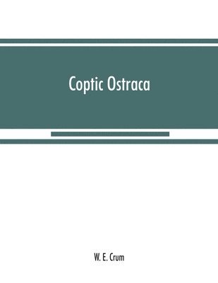bokomslag Coptic ostraca