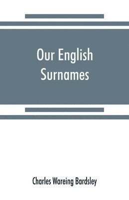 Our English surnames 1